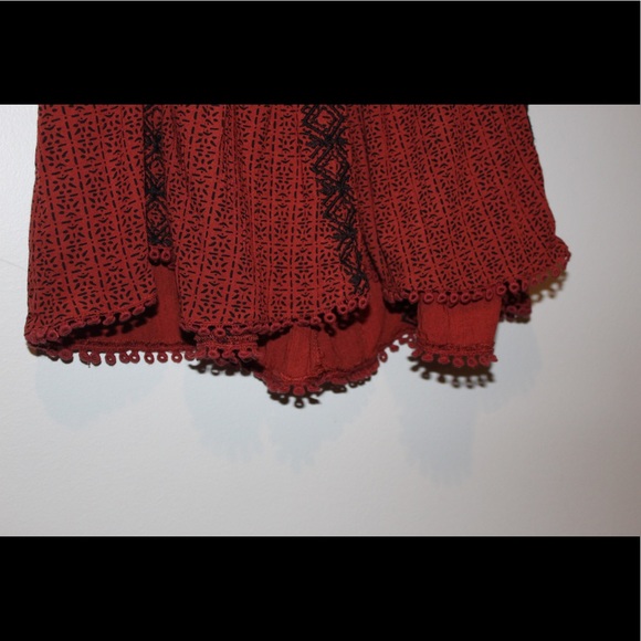 Red Patterned Tank Dress - Picture 4 of 4